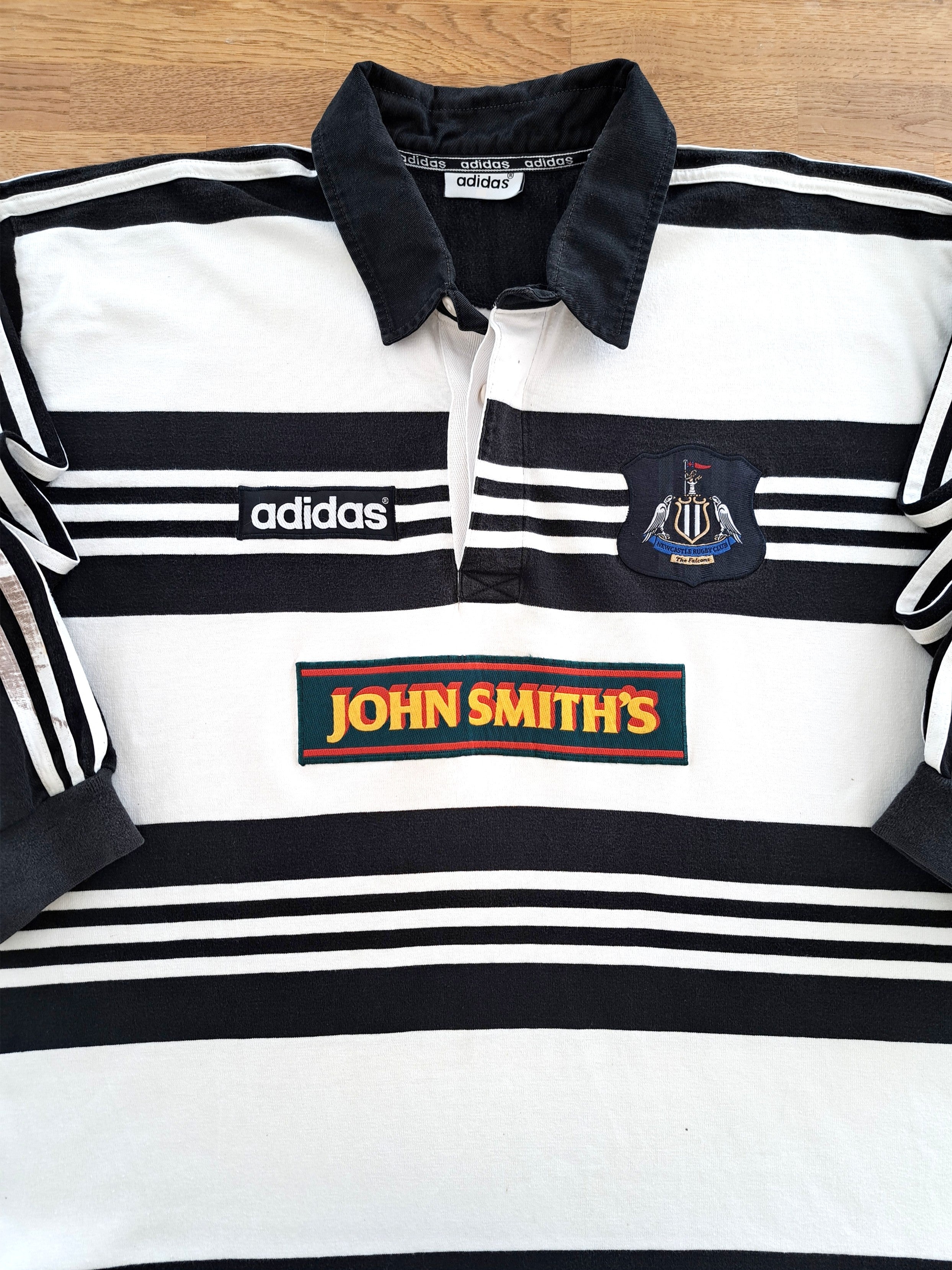 1996/97 Newcastle Falcons Home Long Sleeve Rugby Shirt