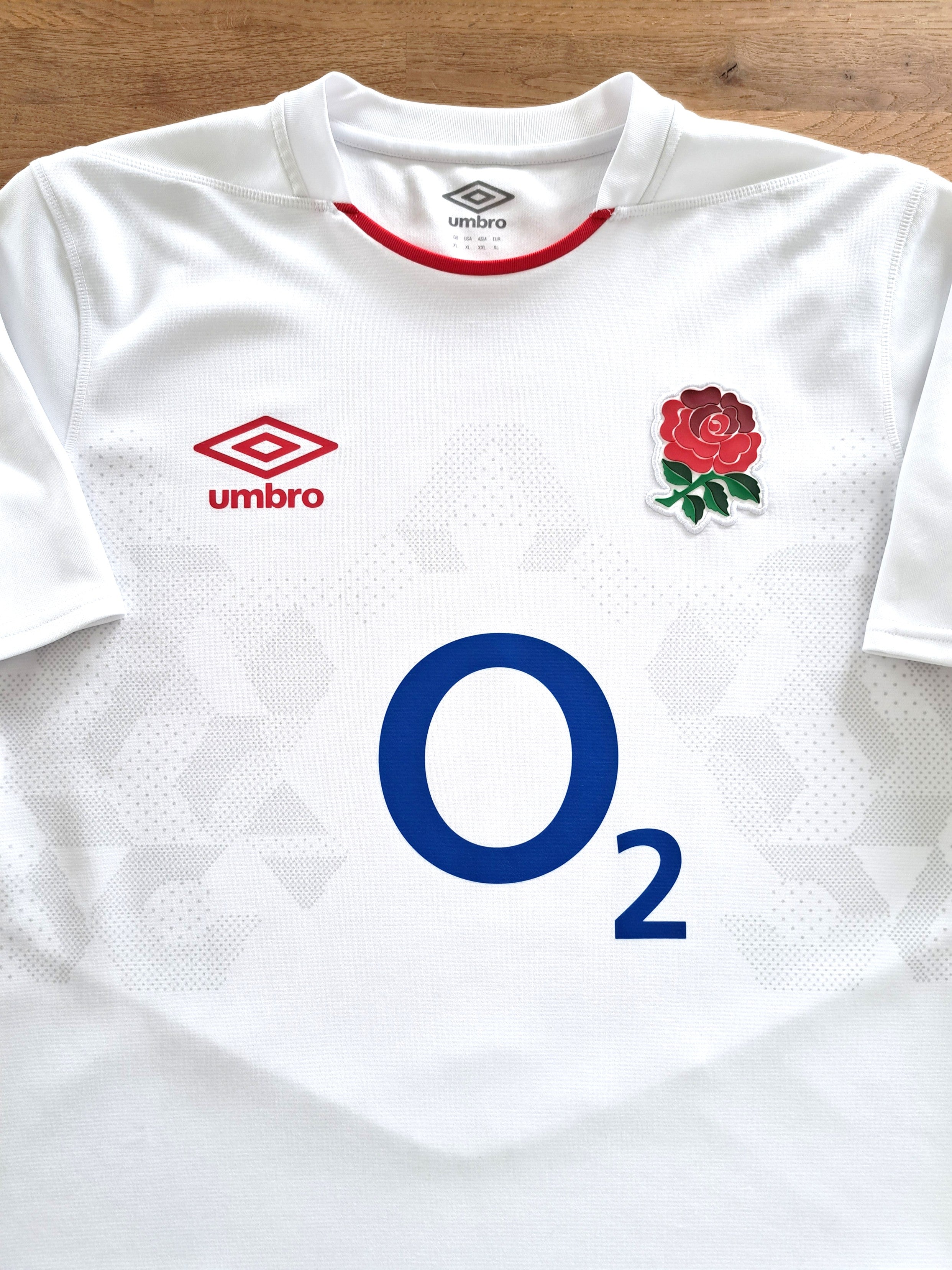 2020/21 England Roses Home Pro-Fit Rugby Shirt