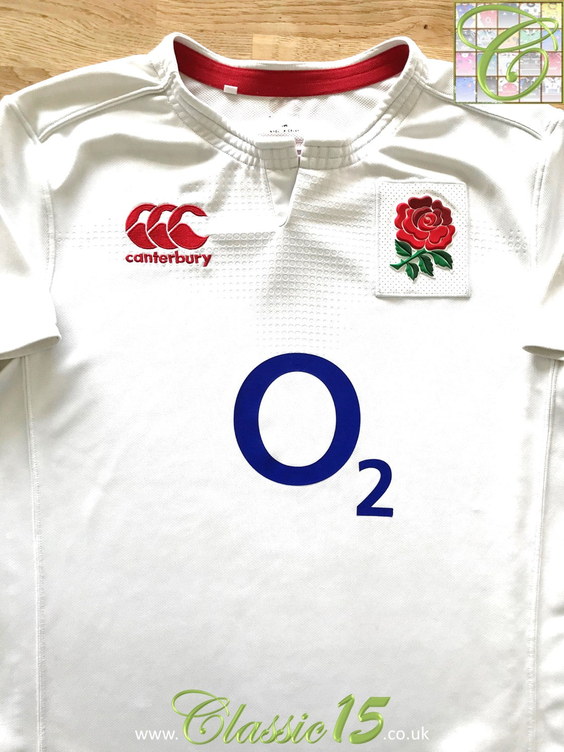 2016/17 England Home Vapodri+ Rugby Shirt