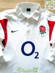 2005/06 England Home Long Sleeve Rugby Shirt
