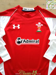 2010/11 Wales Home Long Sleeve Rugby Shirt