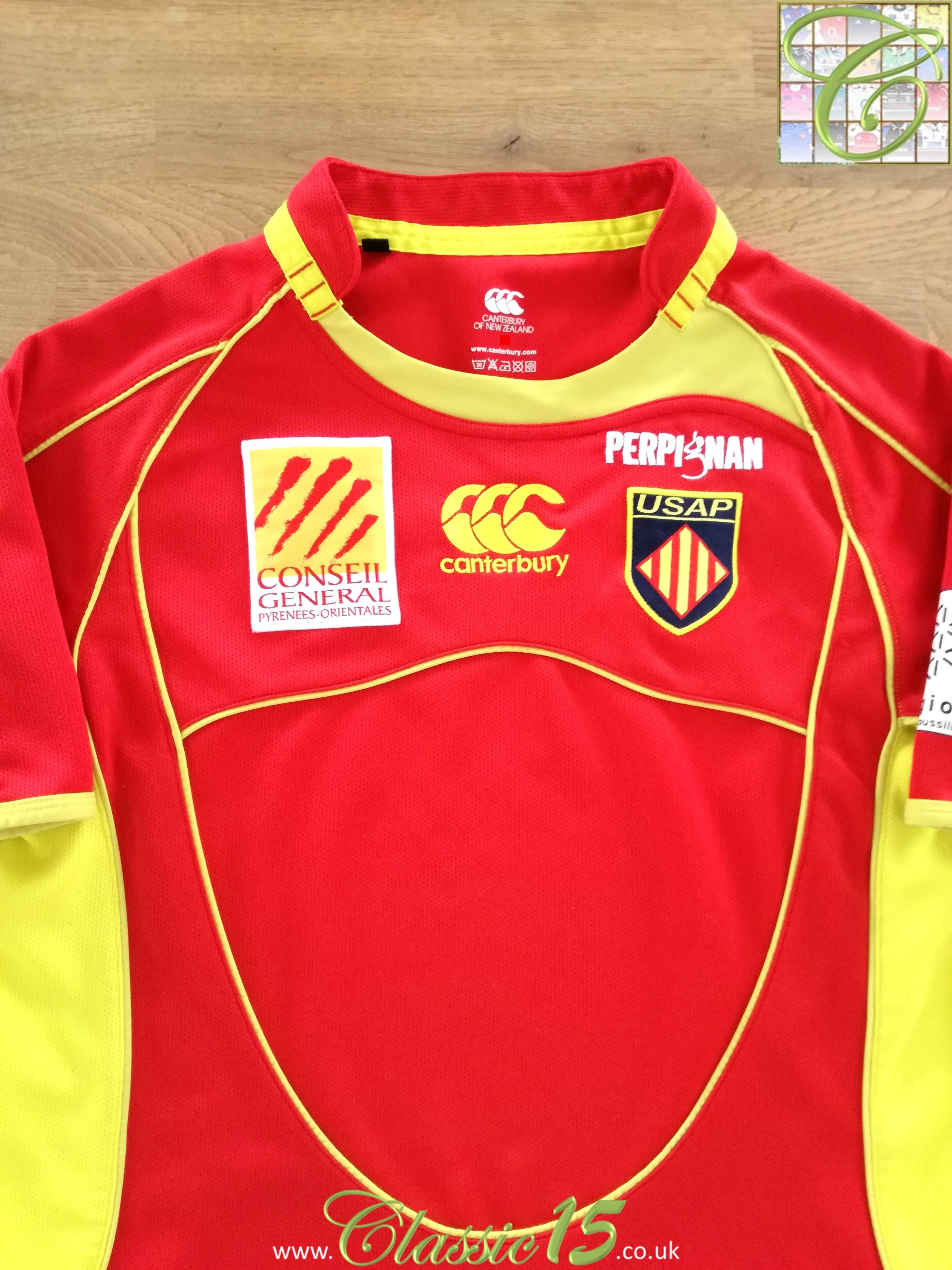 2009/10 Perpignan Home Rugby Shirt