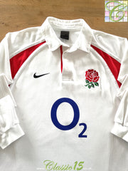2002/03 England Home Long Sleeve Rugby Shirt