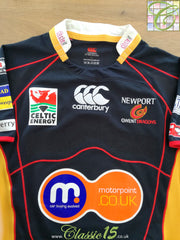 2009/10 Newport Gwent Dragons Home Player Issue Rugby Shirt