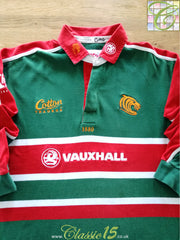 2001/02 Leicester Tigers Home Long Sleeve Rugby Shirt