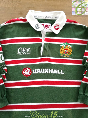 2000/01 Leicester Tigers Home Long Sleeve Rugby Shirt