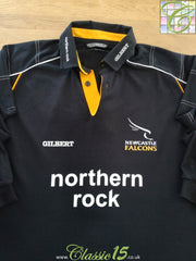 2001/02 Newcastle Falcons Home Long Sleeve Rugby Shirt
