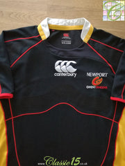 2008/09 Newport Gwent Dragons Home Player Issue Rugby Shirt