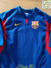 2005/06 Barcelona Home Player Issue Rugby Shirt #19 (XL)