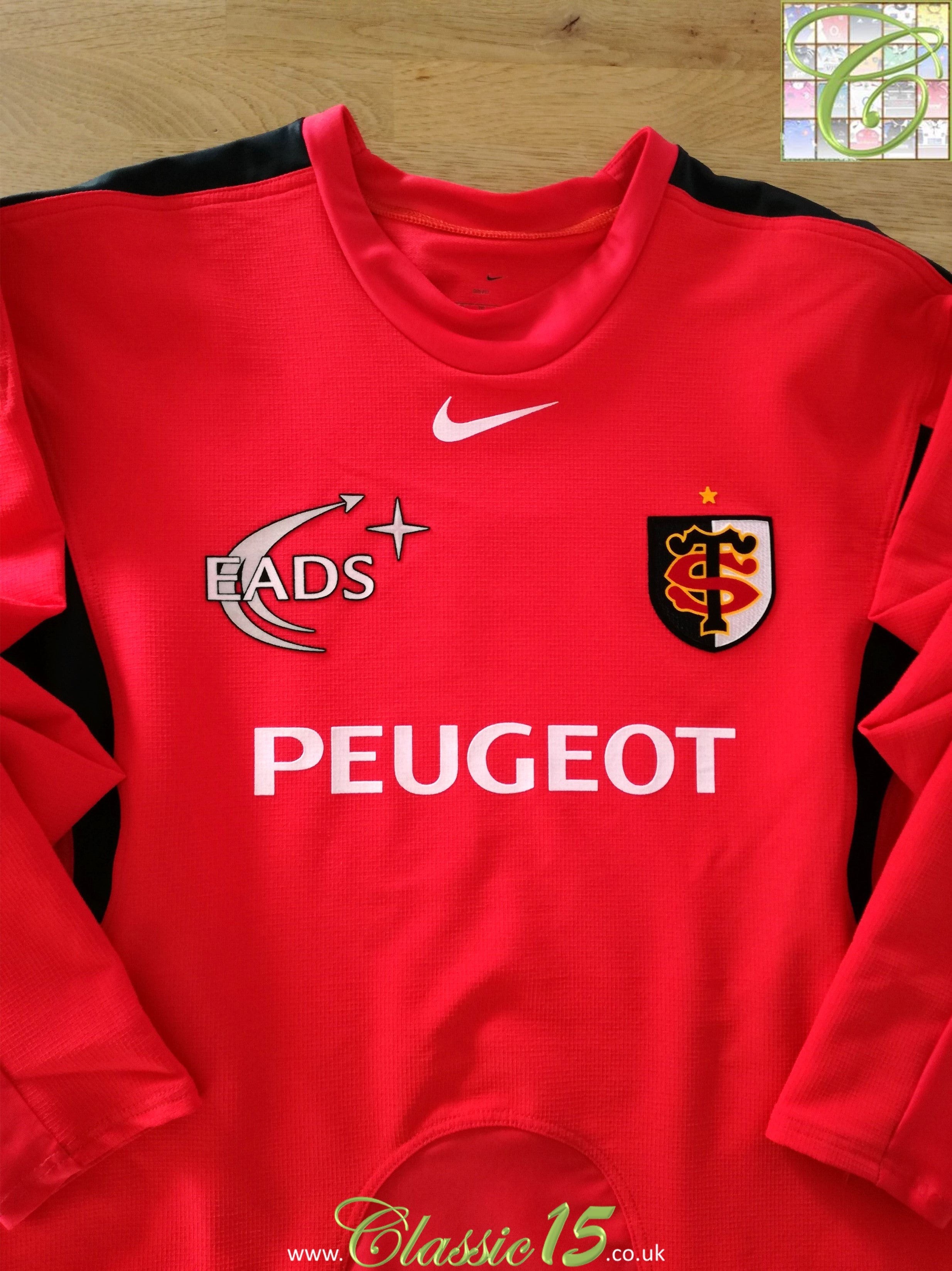 2004/05 Stade Toulouse Away Player Issue Long Sleeve Rugby Shirt