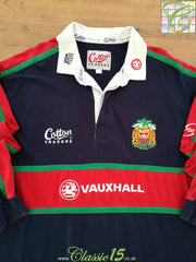 2001/02 Leicester Tigers Away Long Sleeve Rugby Shirt