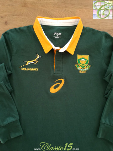 2017 South Africa Home Long Sleeve Rugby Shirt