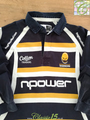 2009/10 Worcester Warriors Home Long Sleeve Rugby Shirt