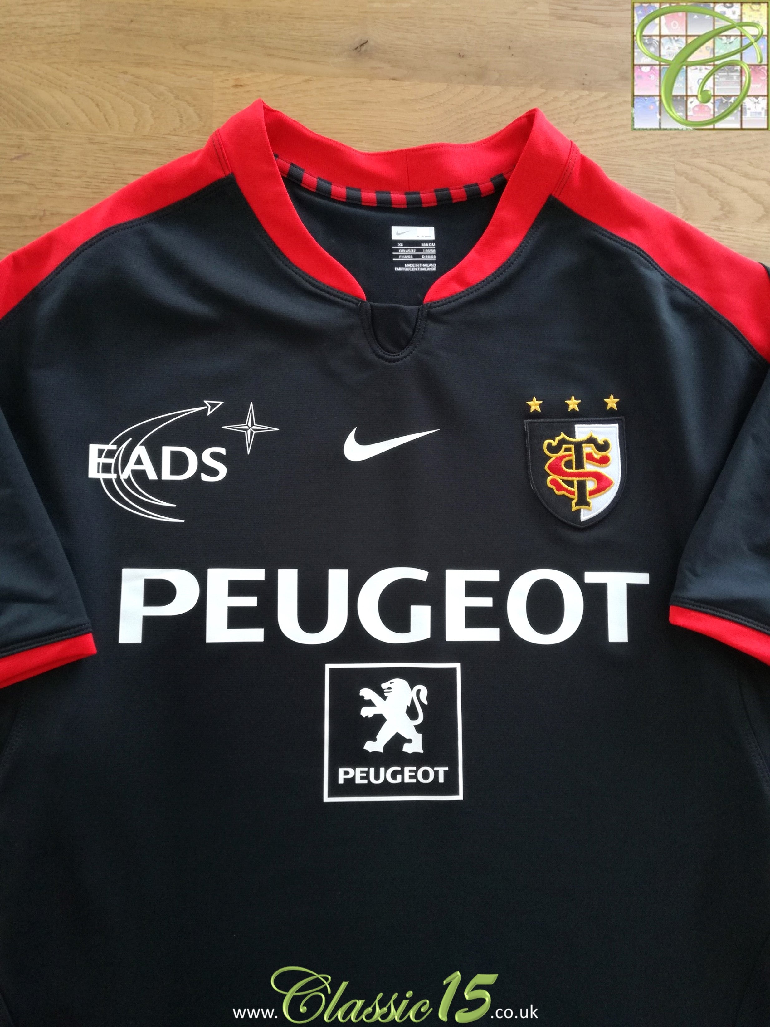2009/10 Stade Toulouse Home Player Issue Rugby Shirt