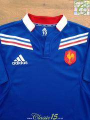 2012/13 France Home Player Issue Rugby Shirt