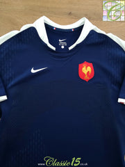 2009/10 France Home Player Issue Rugby Shirt