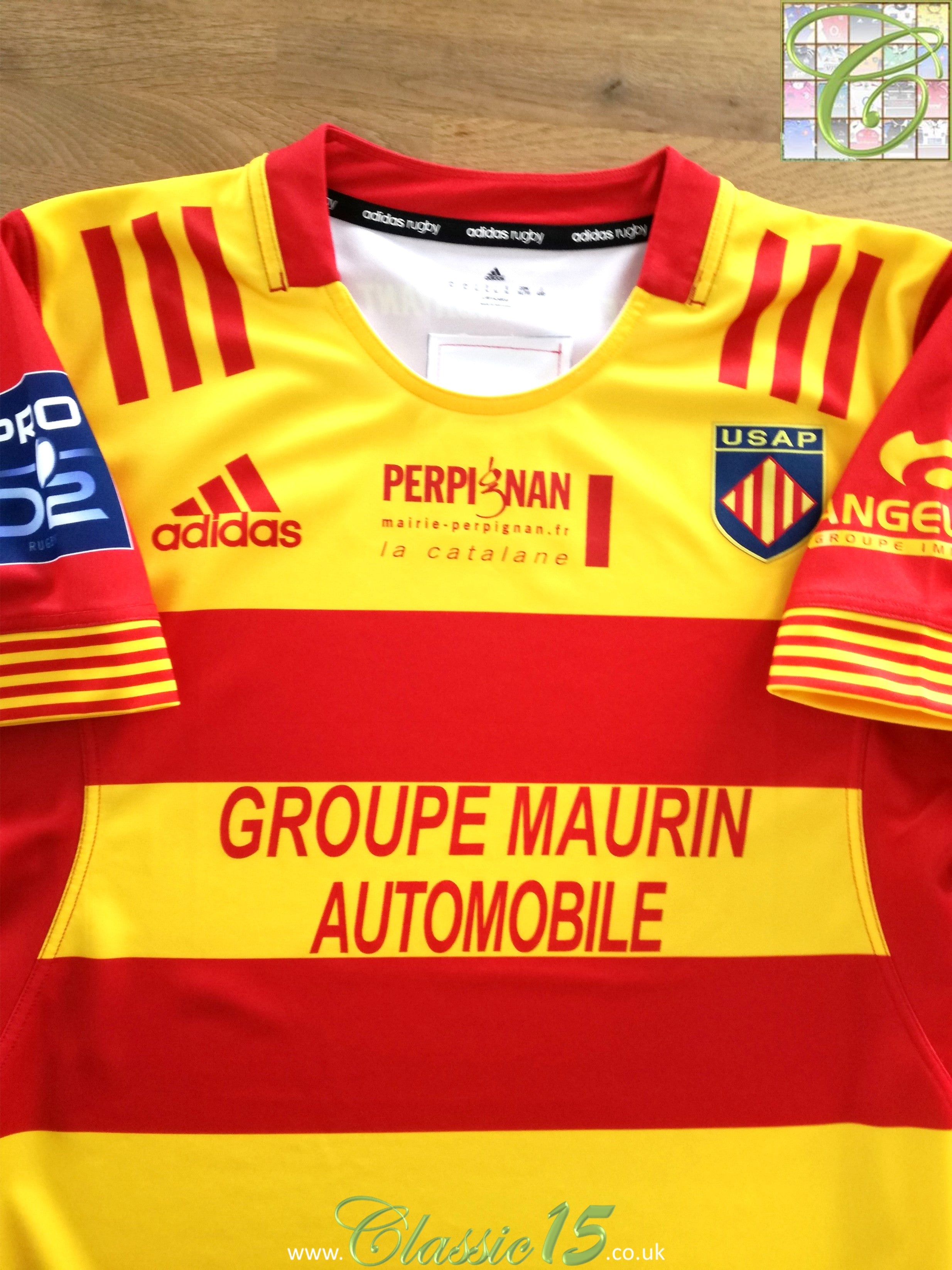 2019/20 USA Perpignan Home Pro D2 Rugby Shirt