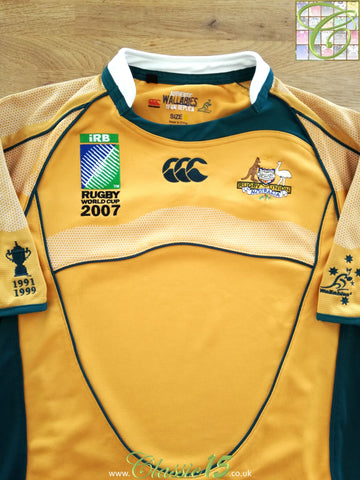 2007 Australia Home World Cup Pro-Fit Rugby Shirt
