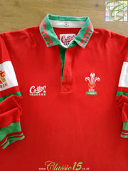 1993/94 Wales Home Long Sleeve Rugby Shirt