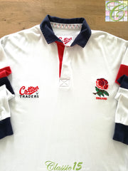 1995/96 England Home Long Sleeve Rugby Shirt