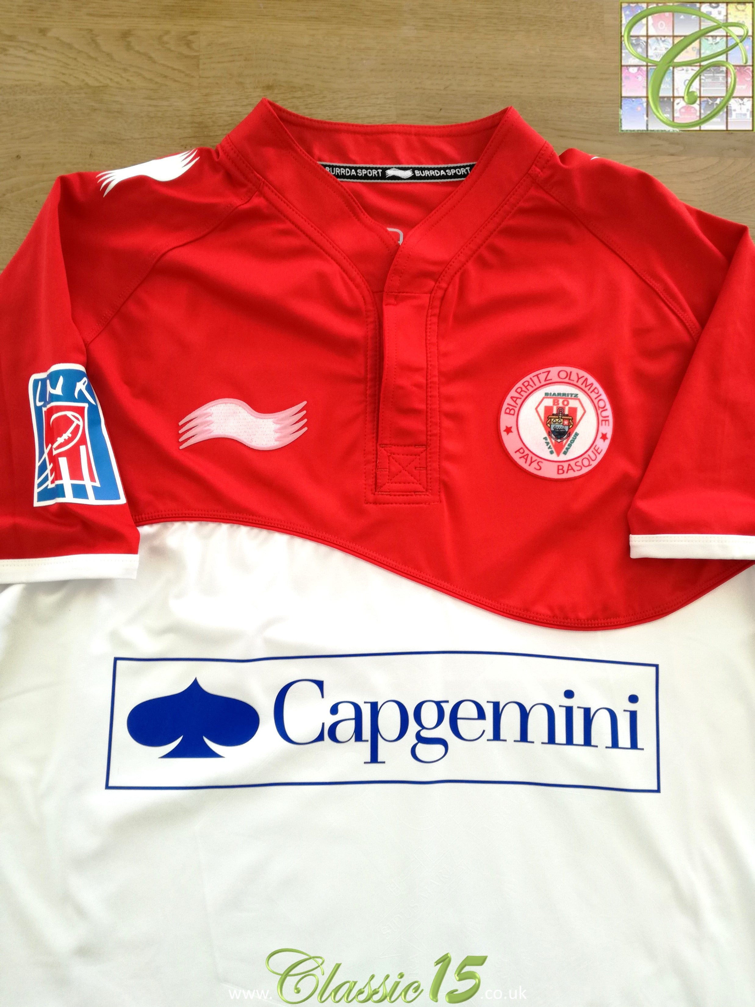 2011/12 Biarritz Olympique Home Pro-fit Rugby Shirt