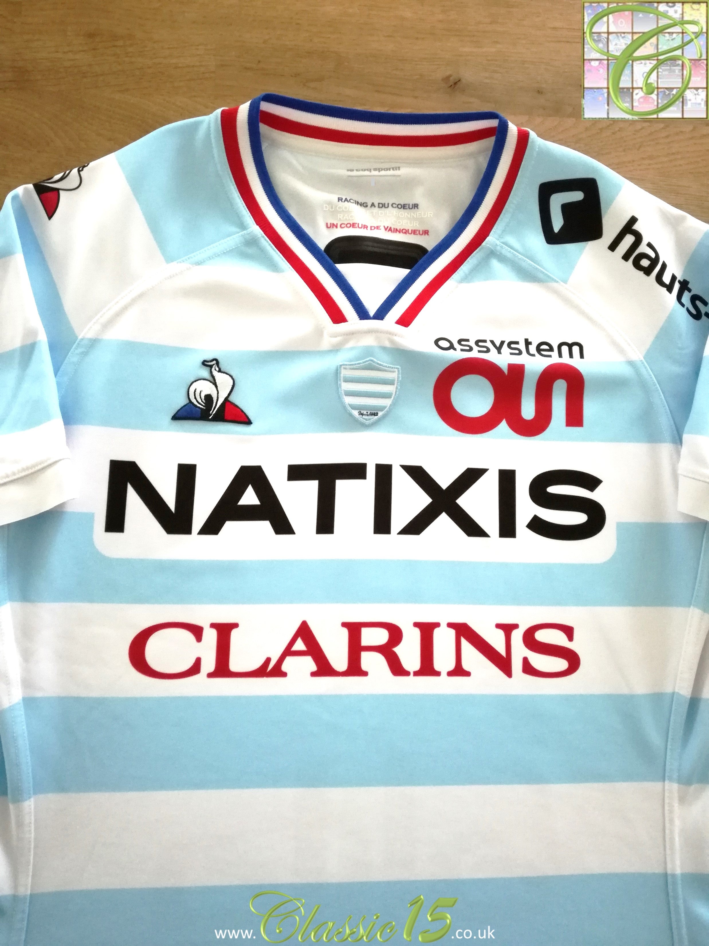 2020/21 Racing 92 Home Pro Rugby Shirt
