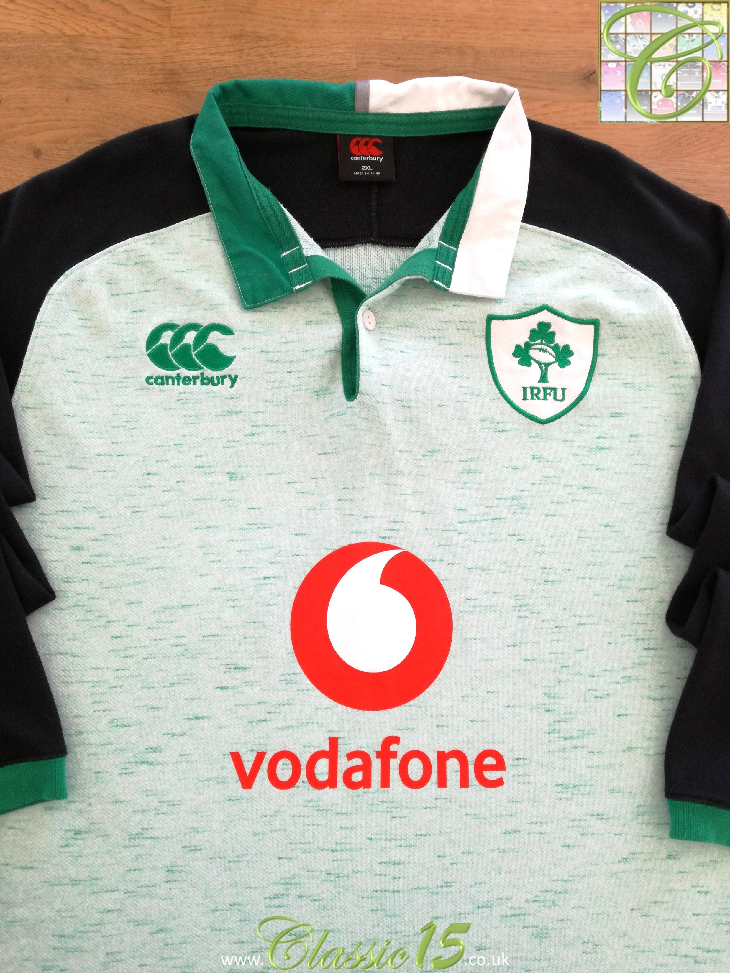 2019/20 Ireland Away Long Sleeve Rugby Shirt