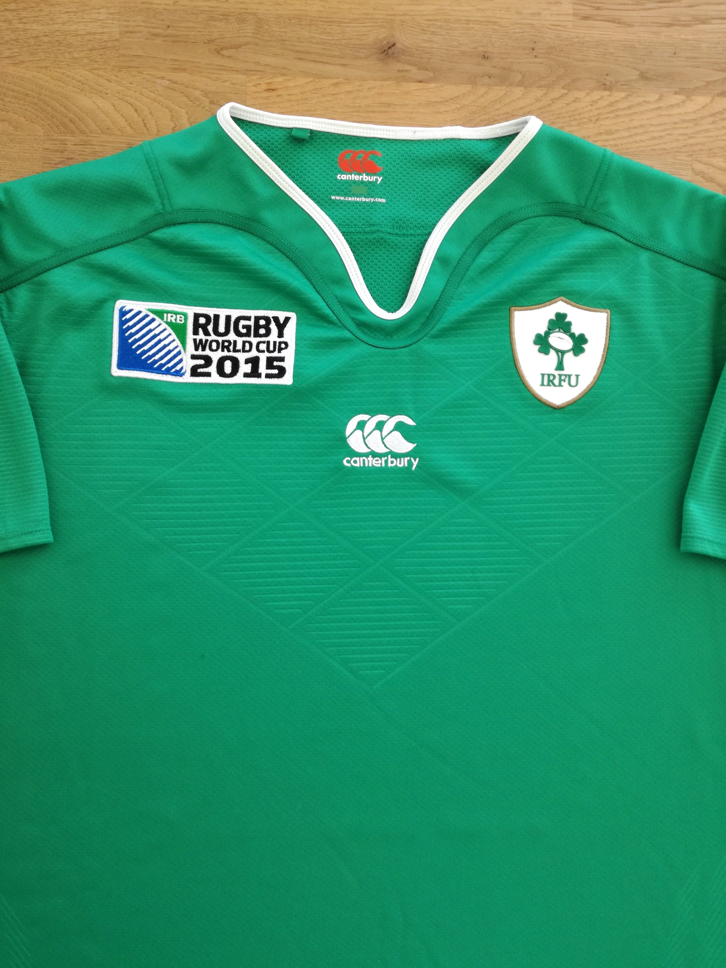 2015 Ireland Home World Cup Vapodri Rugby Shirt