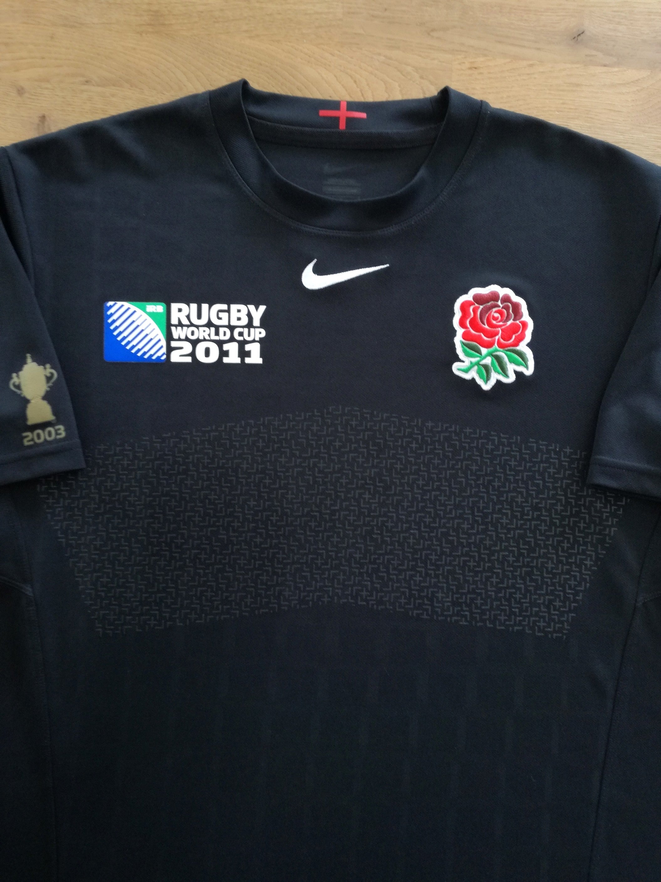 2011 England Away World Cup Pro-Fit Rugby Shirt