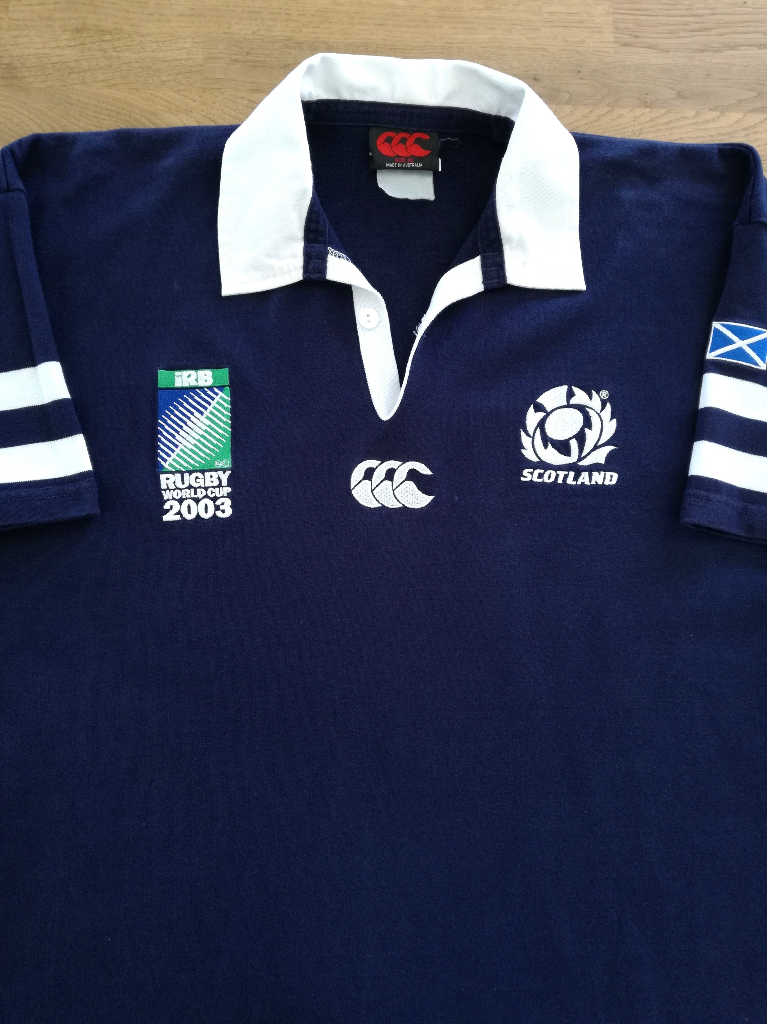 2003 Scotland Home World Cup Rugby Shirt