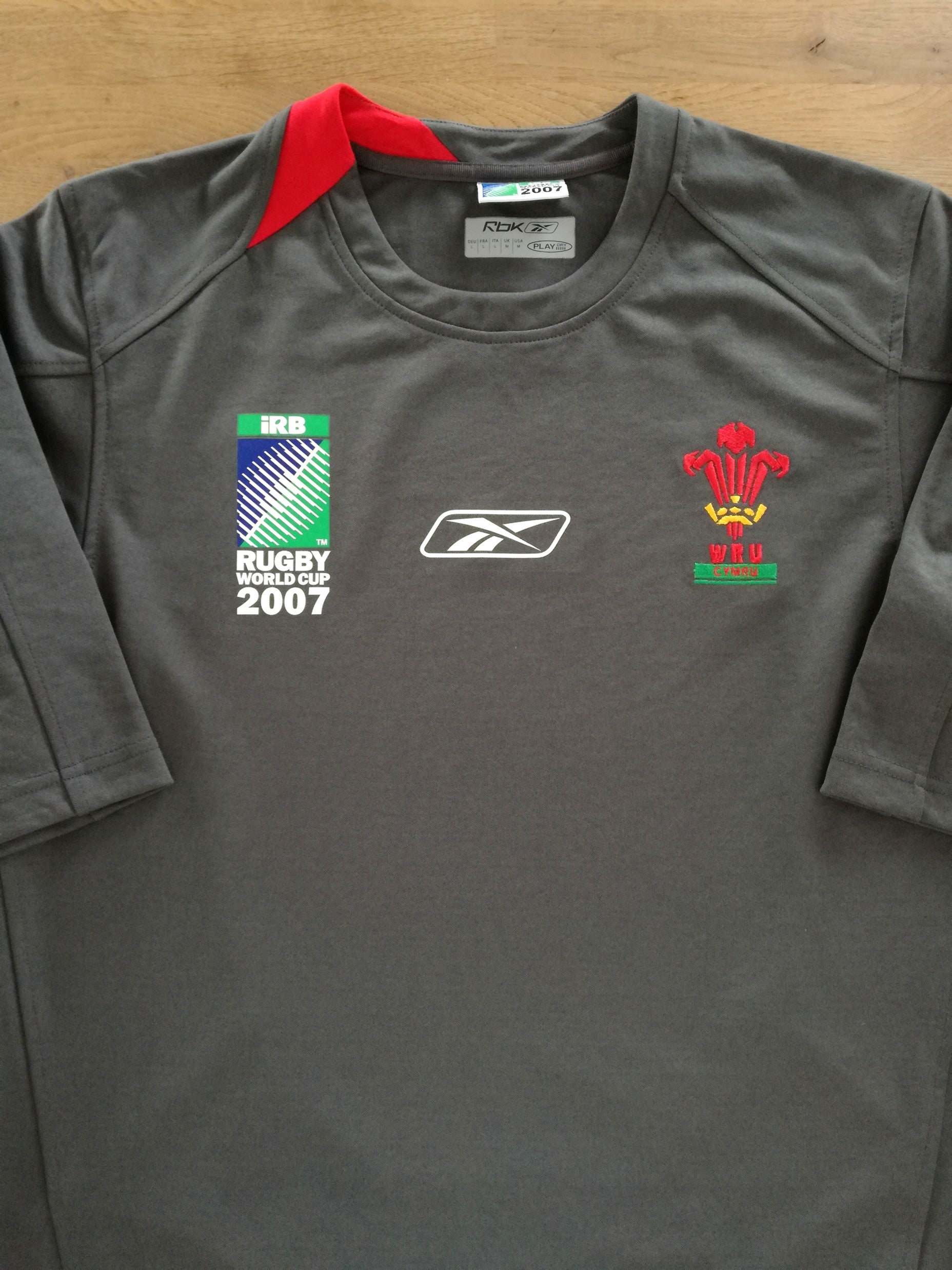 2007 Wales Away World Cup Pro-Fit Rugby Shirt