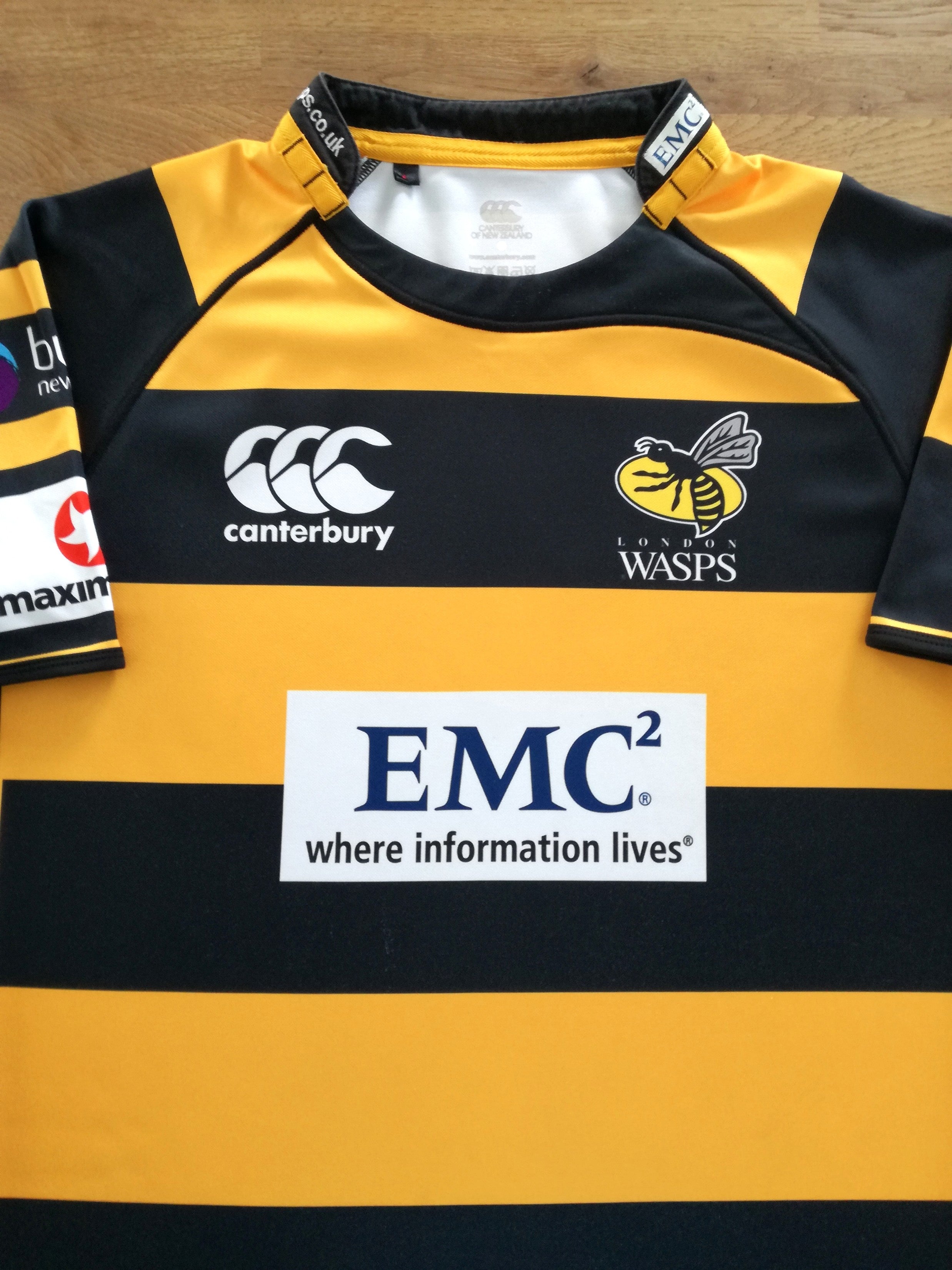 2010/11 London Wasps Away Pro-Fit Rugby Shirt
