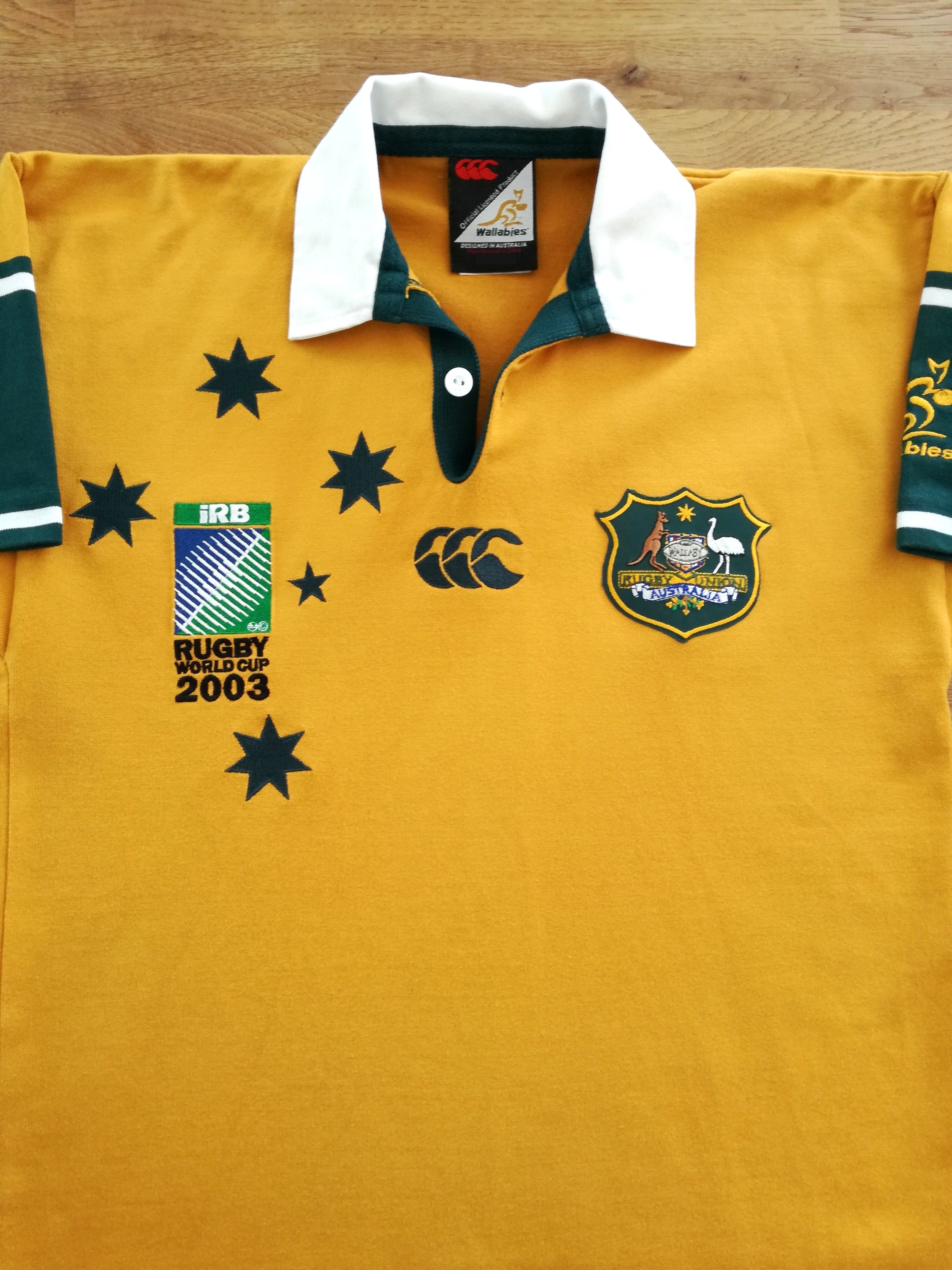2003 Australia Home World Cup Rugby Shirt