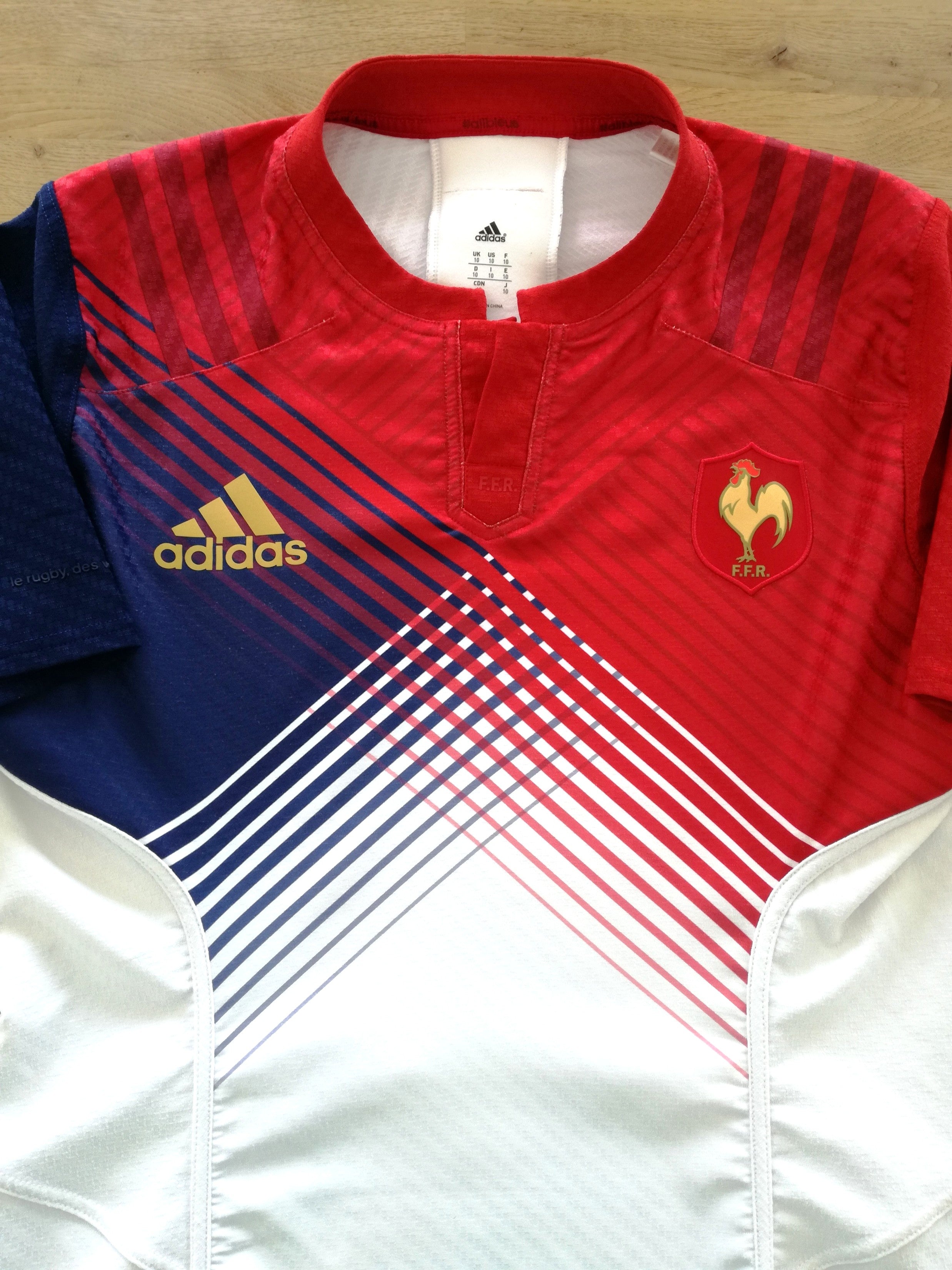 2015/16 France Away Player Issue Rugby Sevens Shirt