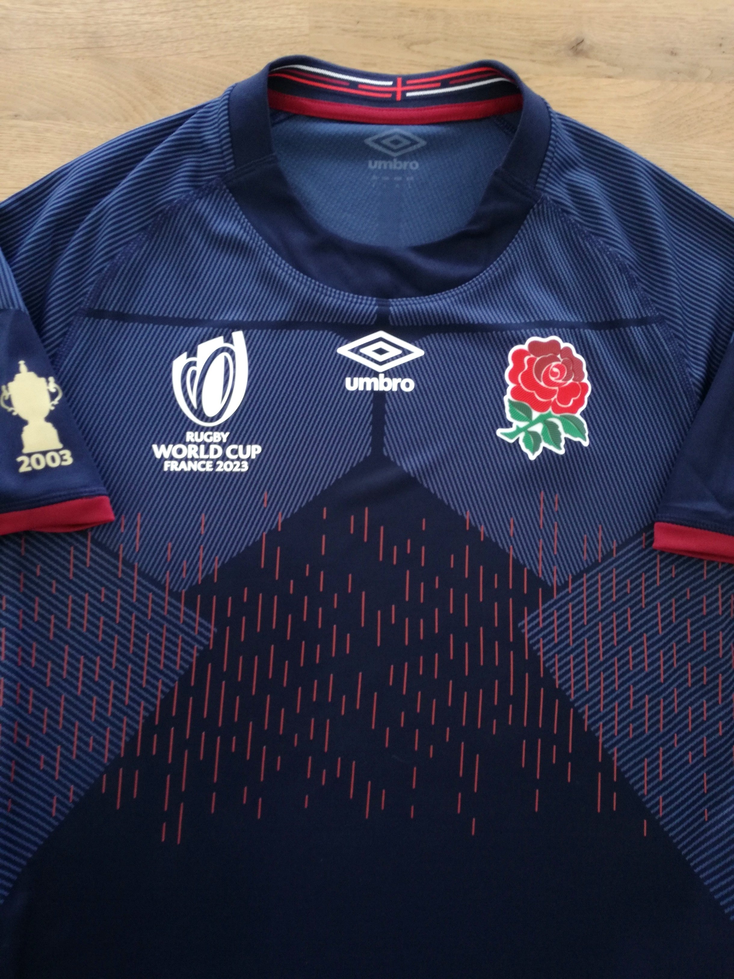 2023 England Away Pro-Fit World Cup Rugby Shirt