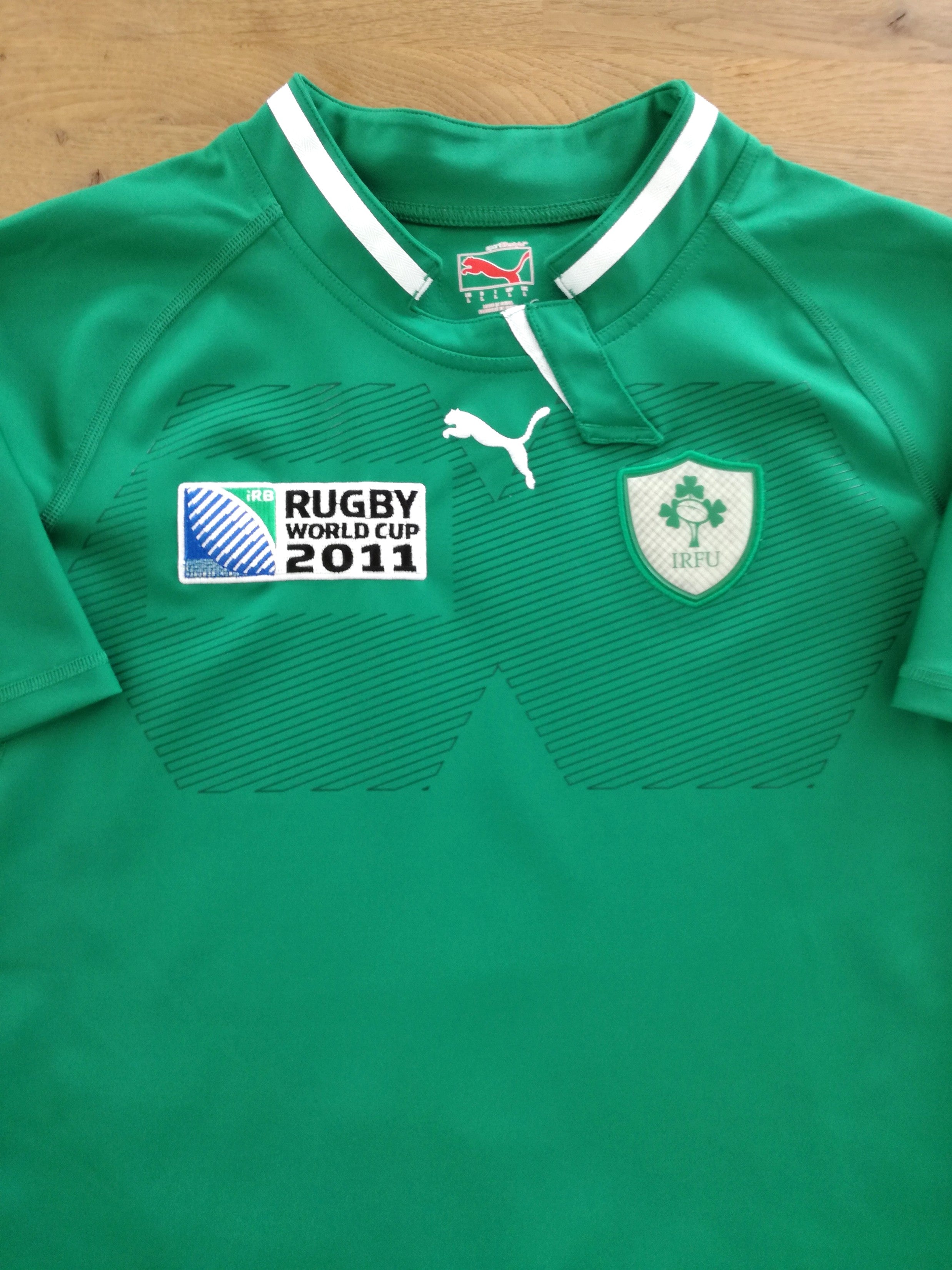 2011 Ireland Home World Cup Player Issue Rugby Shirt