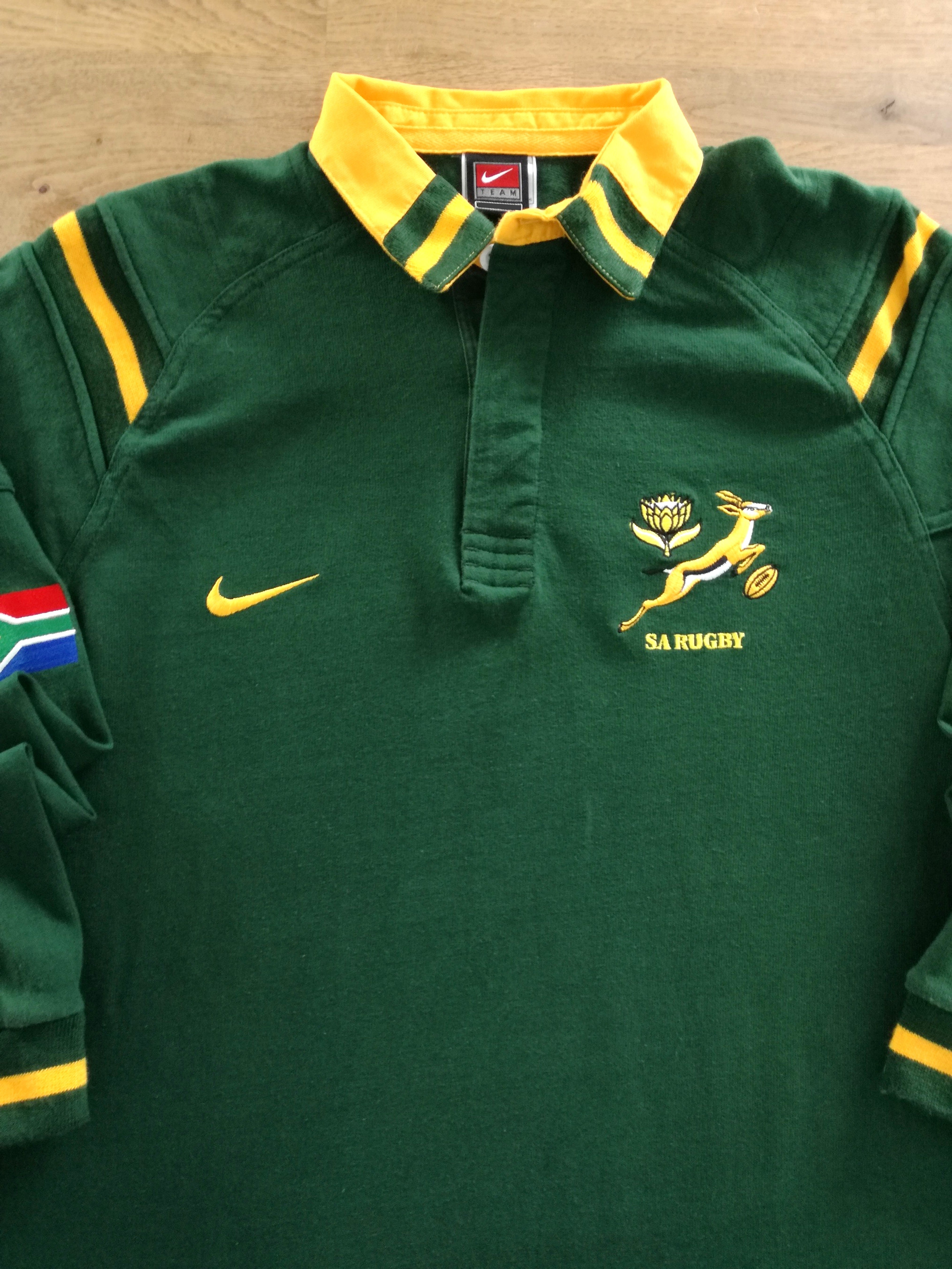 1999/00 South Africa Home Long Sleeved Rugby Shirt