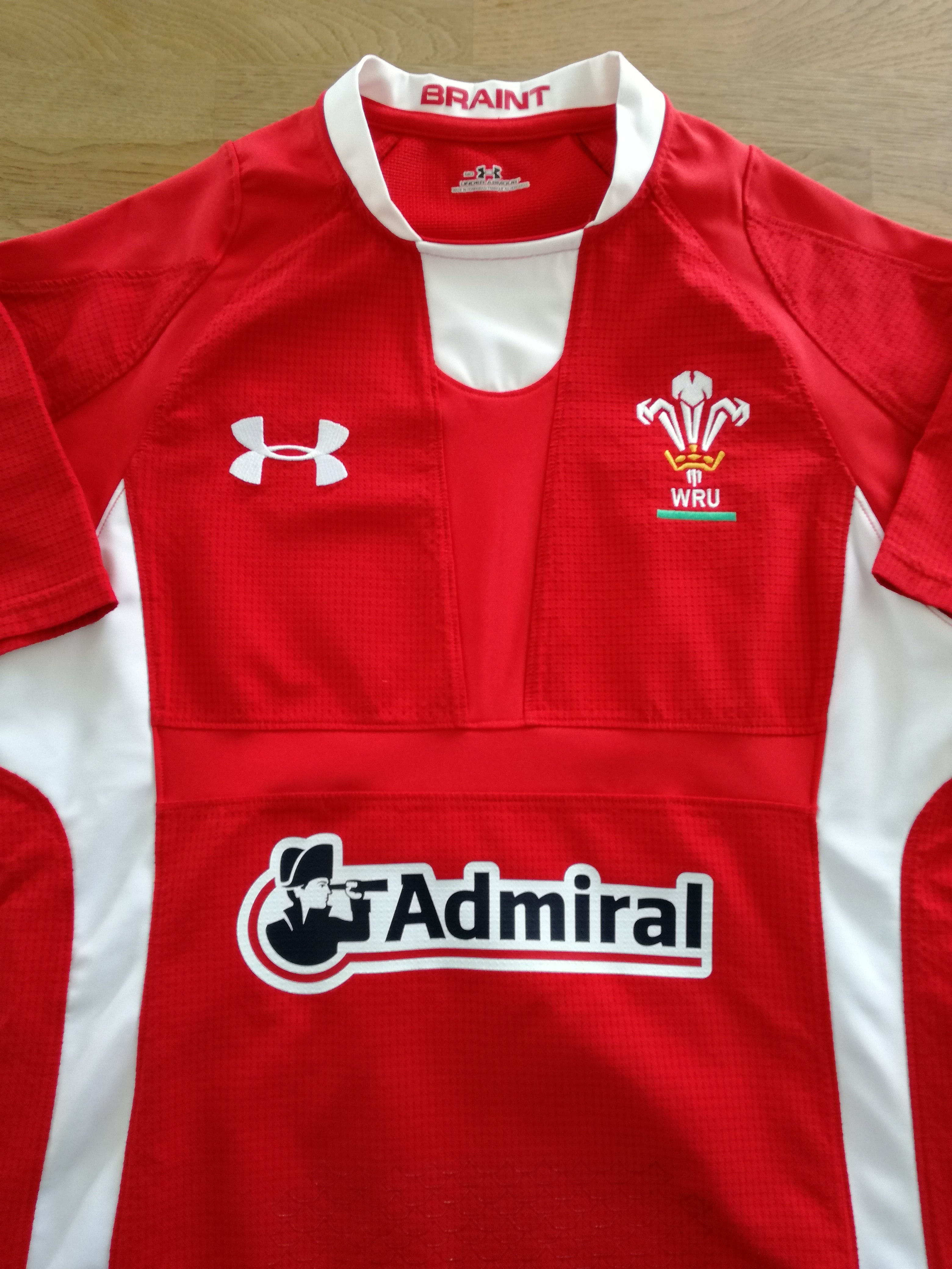 2011/12 Wales Home Player Issue Rugby Shirt