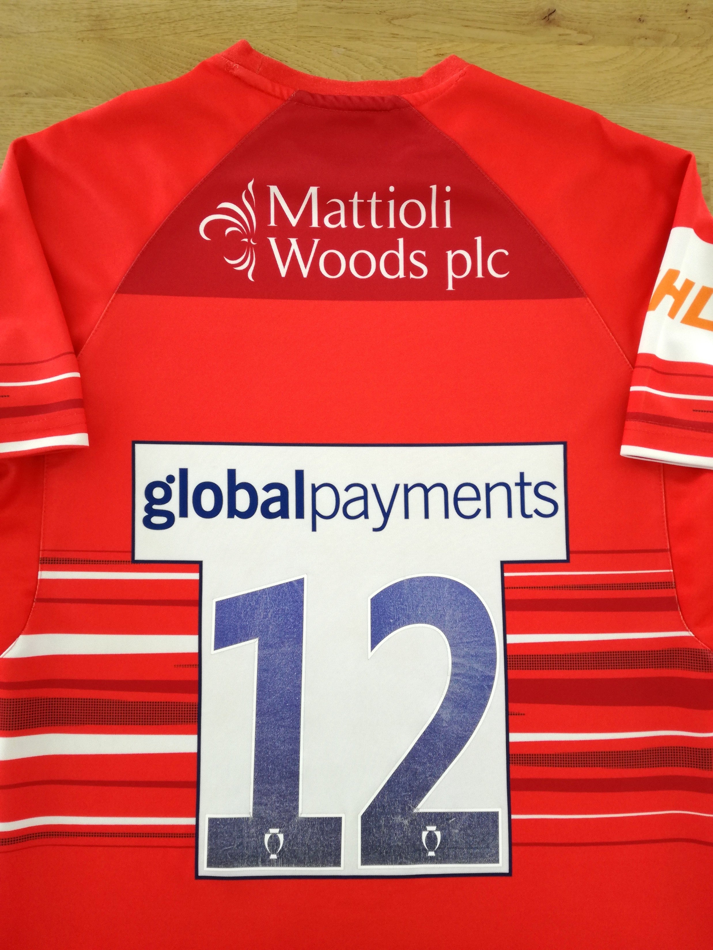 2019/20 Leicester Tigers Away Premiership Rugby Shirt #12