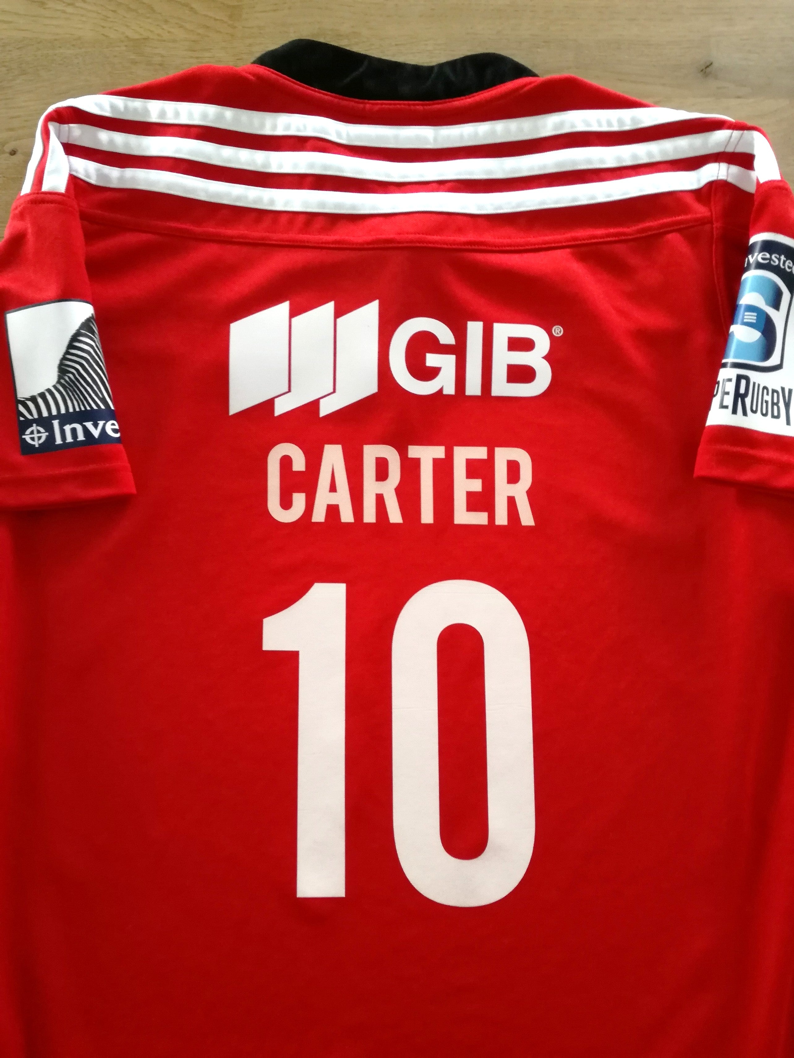 2014 Crusaders Home Super Rugby Shirt Carter #10