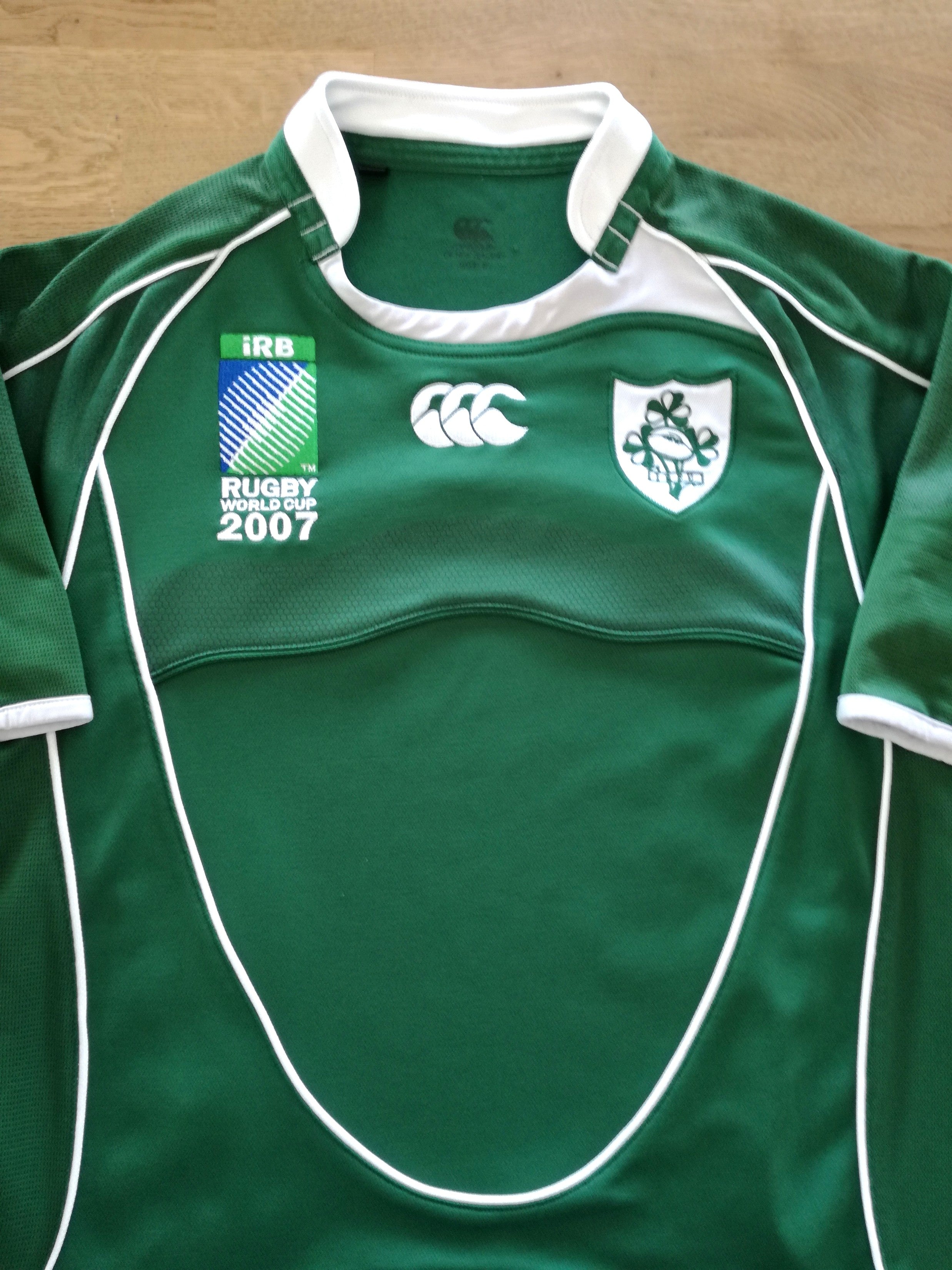 2007 Ireland Home World Cup Pro-Fit Rugby Shirt