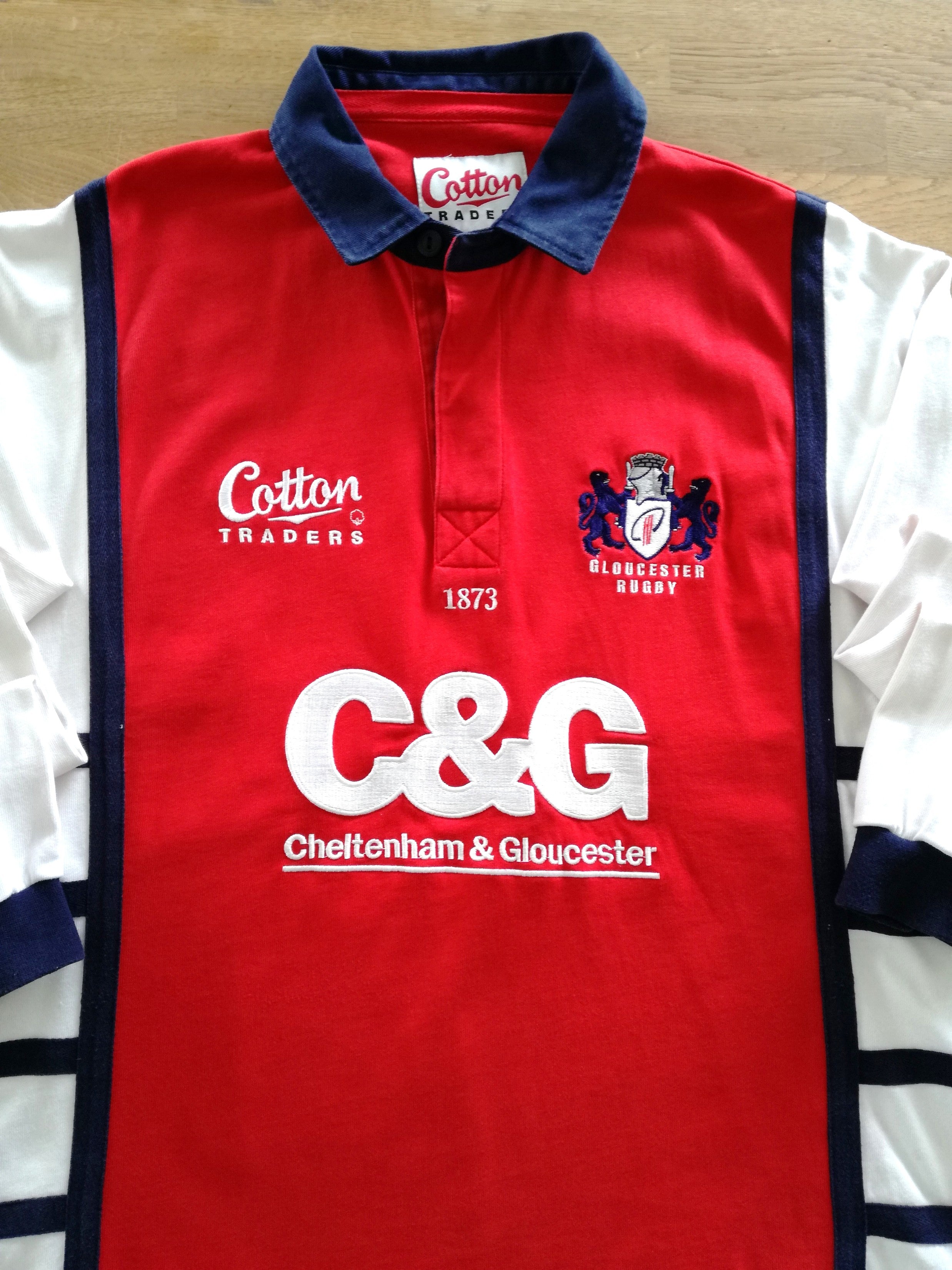 2005/06 Gloucester Home Long Sleeve Rugby Shirt