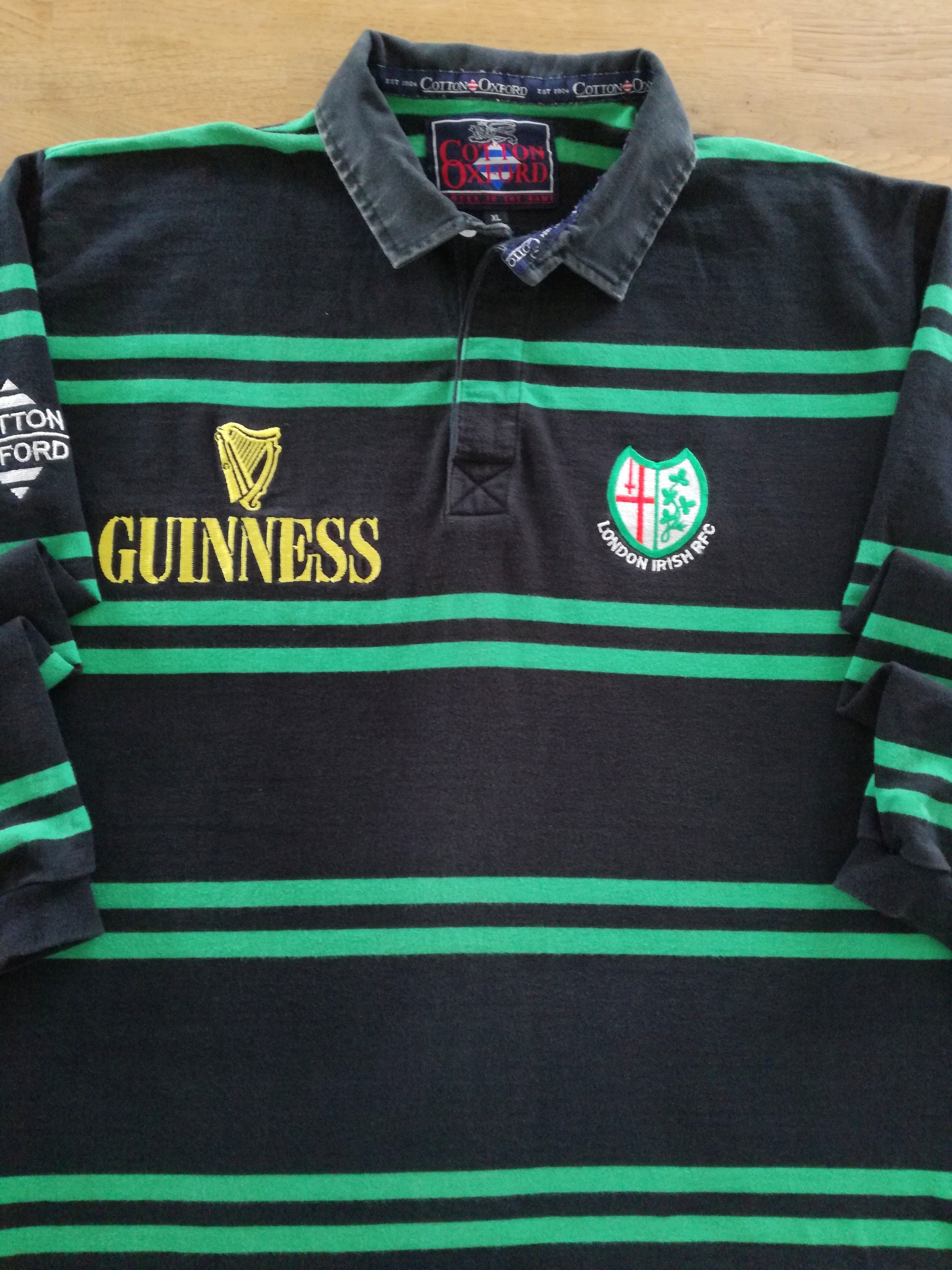 1996/97 London Irish Away Long Sleeve Rugby Shirt