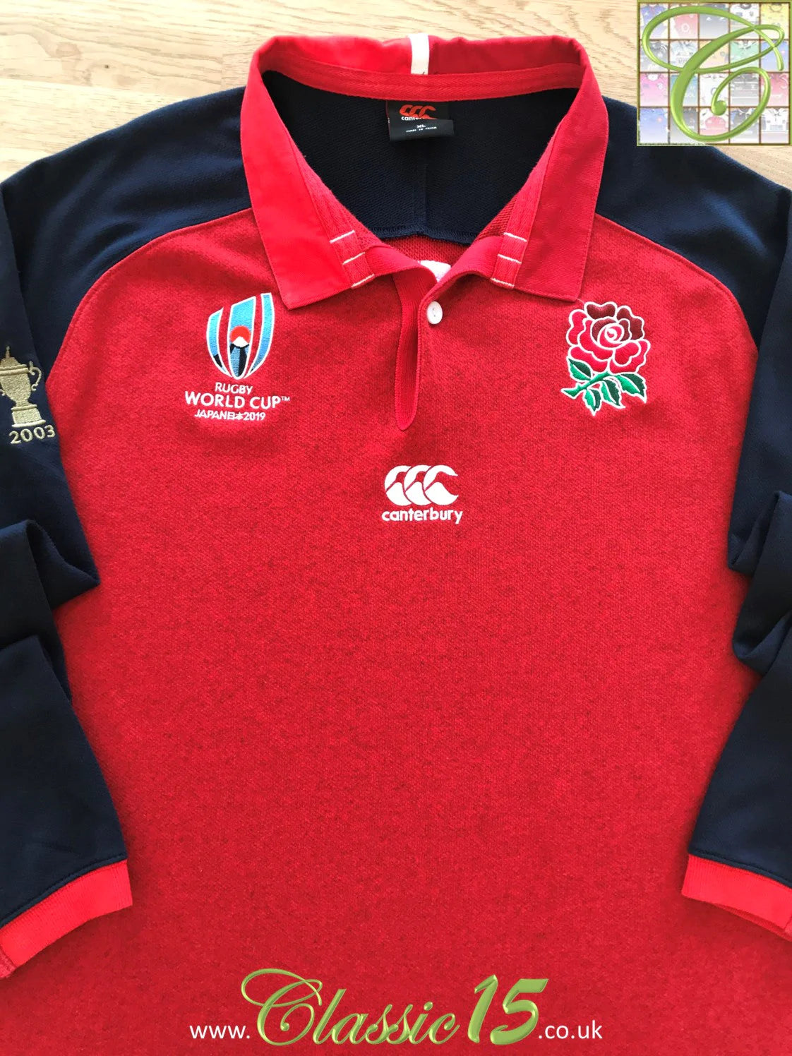2019 England Away World Cup Long Sleeve Rugby Shirt