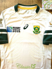 2015 South Africa Away World Cup Pro-Fit Rugby Shirt (S)