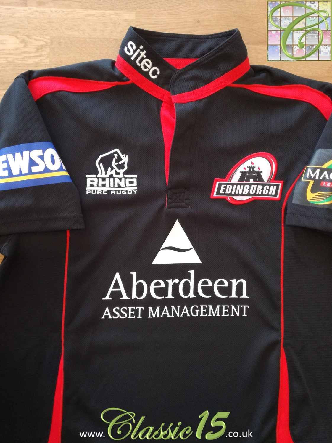 2008/09 Edinburgh Home Magners League Pro-Fit Rugby Shirt (S)