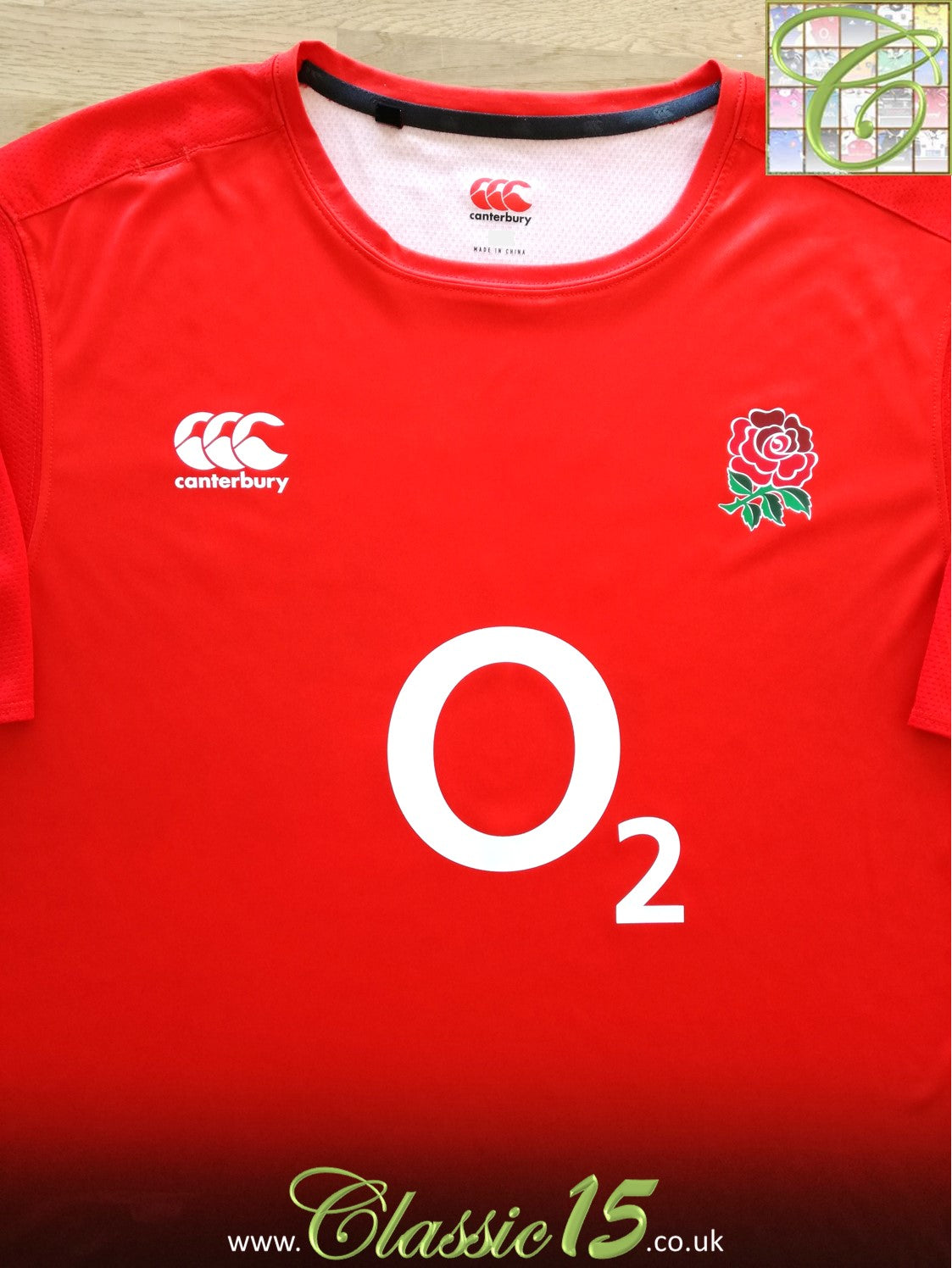 2017/18 England Rugby Training Shirt - Red (XXL)