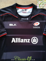 2016/17 Saracens Home Pro-Fit Rugby Shirt (L)