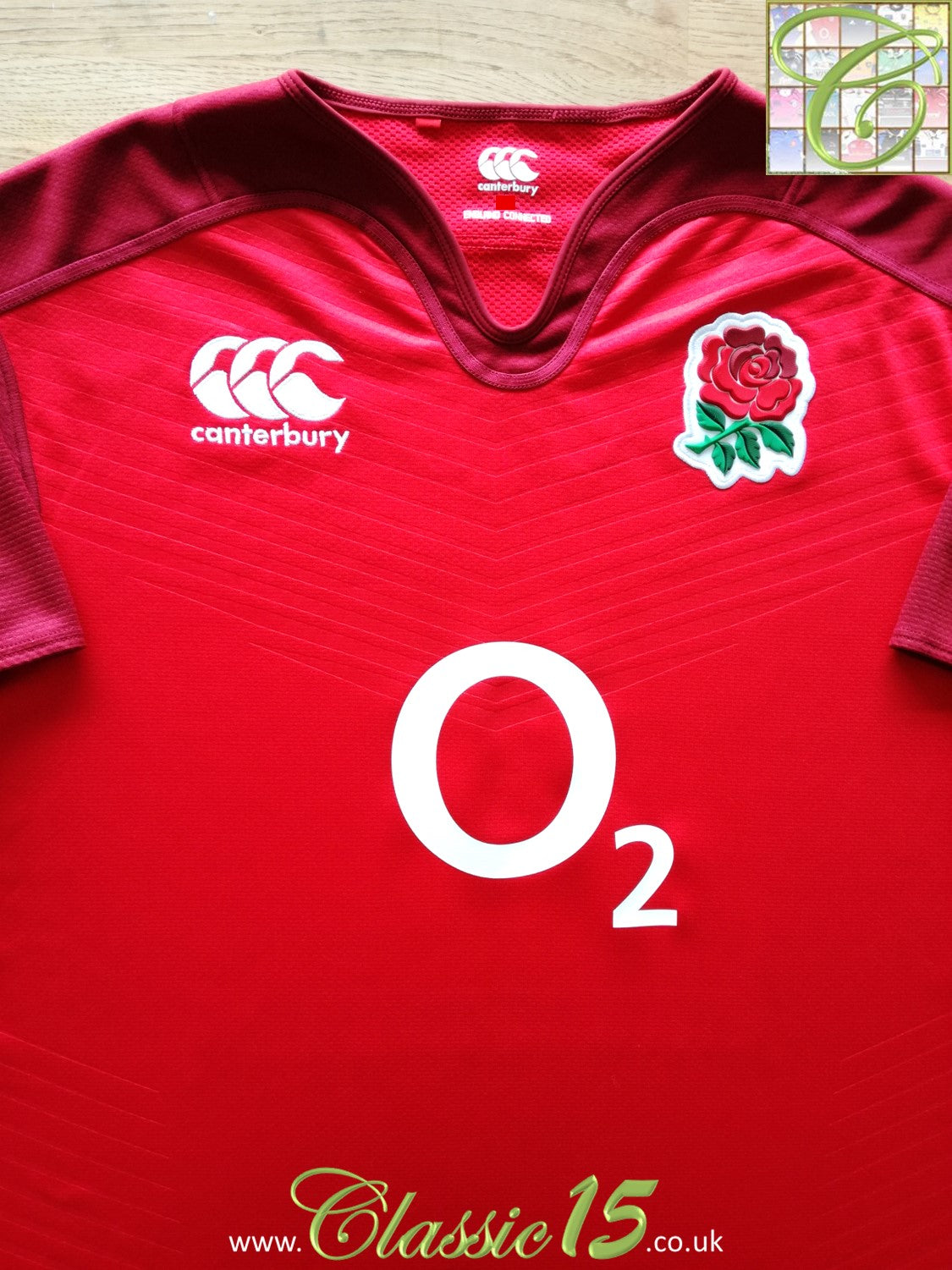 2015/16 England Away Vapodri Rugby Shirt (S)