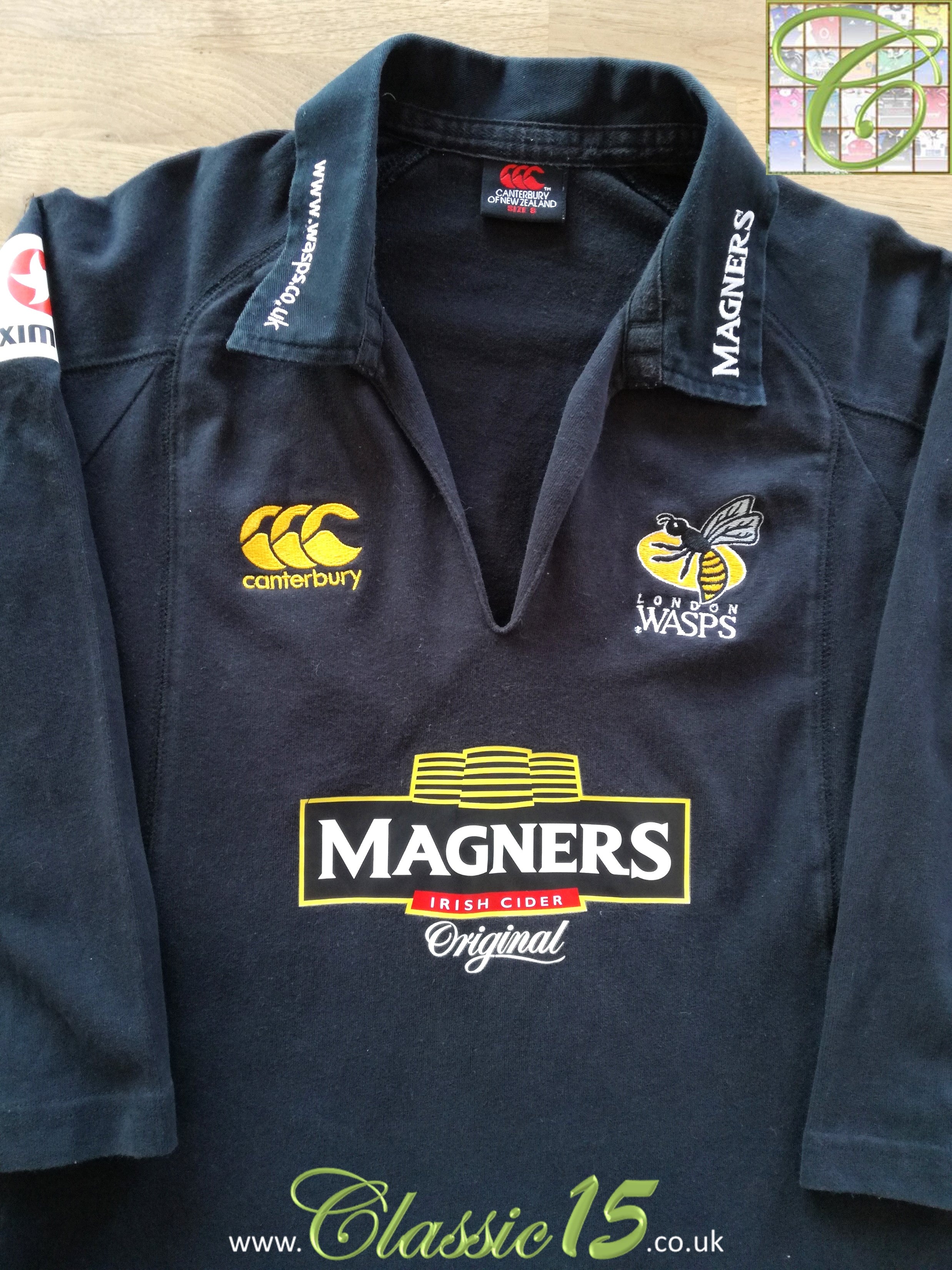 2005/06 London Wasps Home Woman's Rugby Shirt